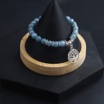 Tree of Life Turquoise Jasper & Tibetan Agate Gemstone Chakra Beaded Bracelet | Beach Charm Bracelet Set - Ocean Jewelry…… - Image 5